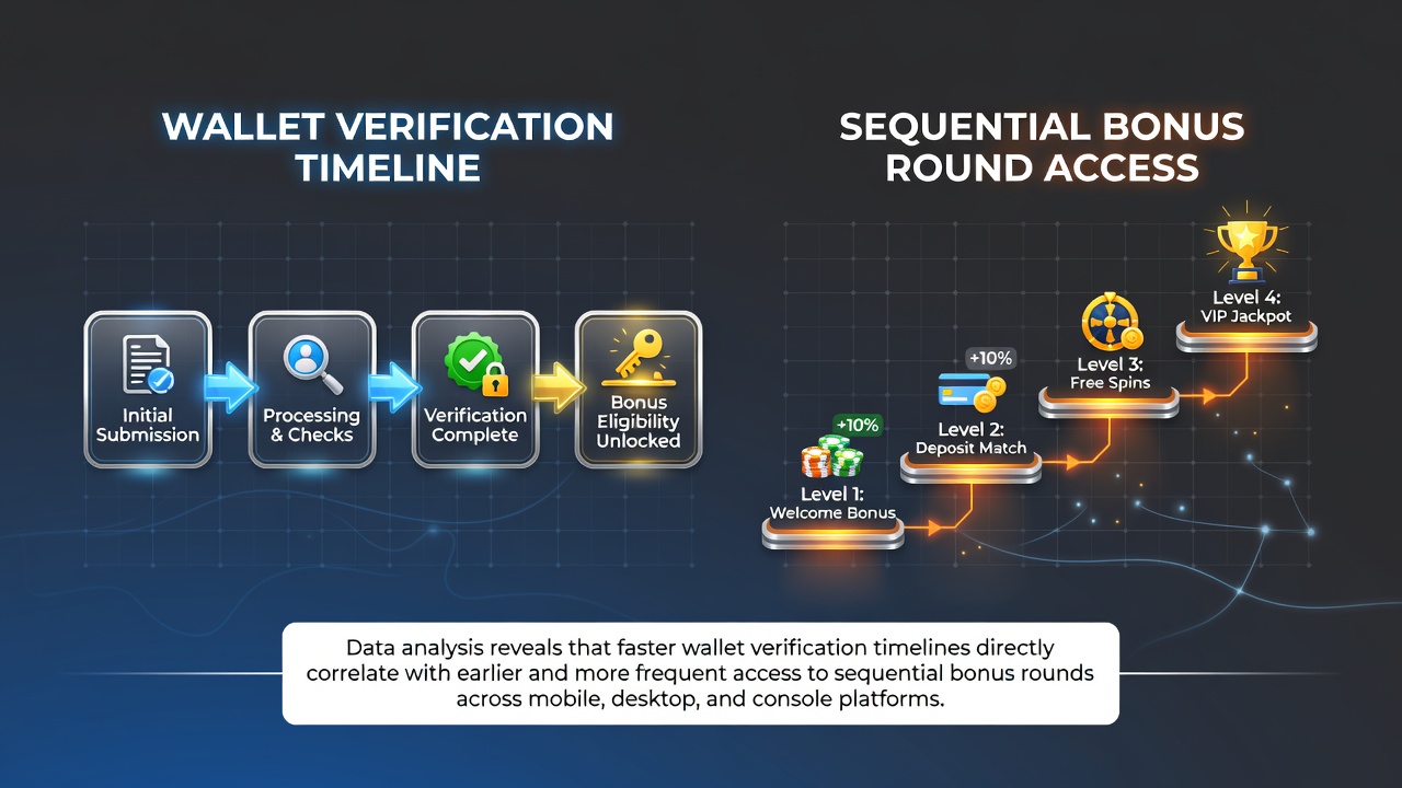 Cross-platform table game interface showing wallet verification status and bonus round indicators on mobile and desktop screens