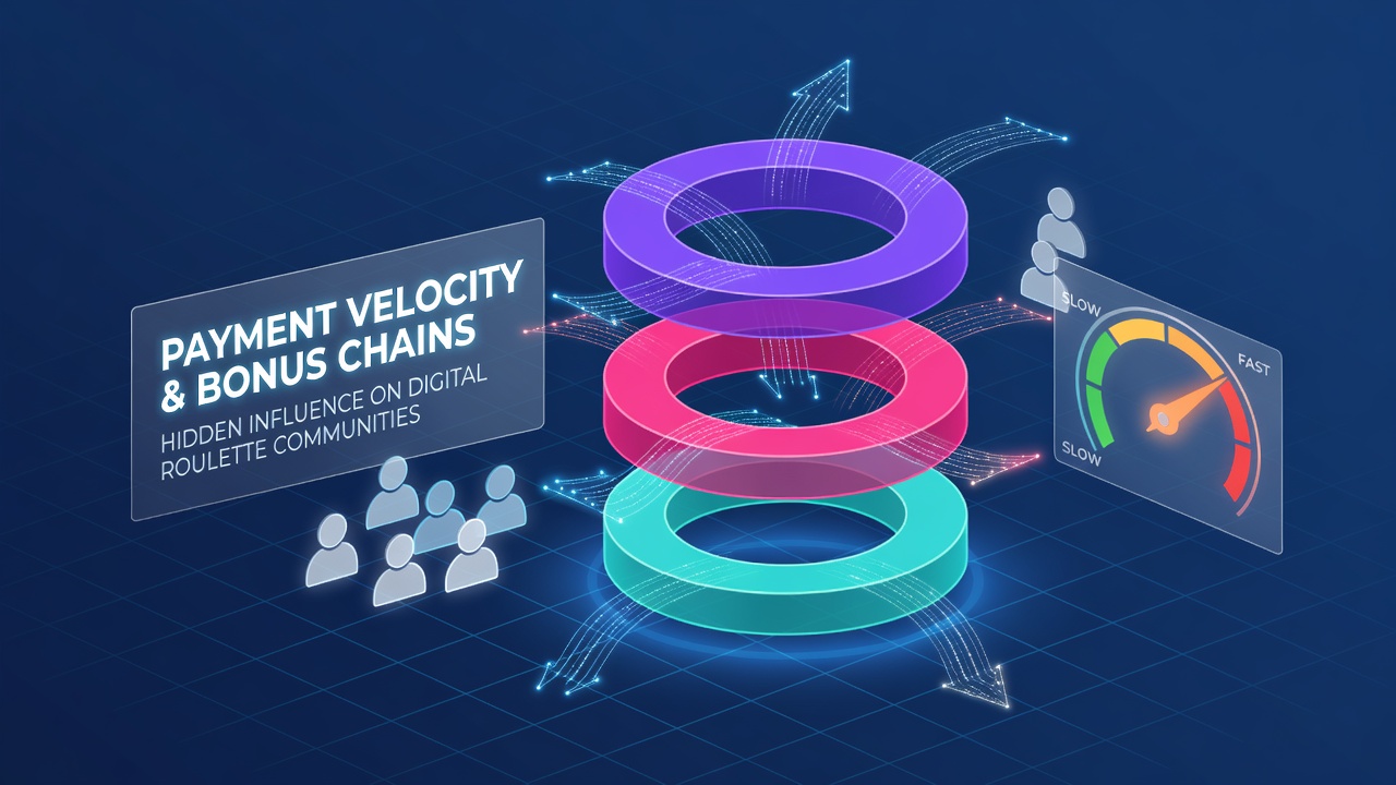 Roulette wheel and betting interface with overlaid payment velocity metrics and bonus progression indicators