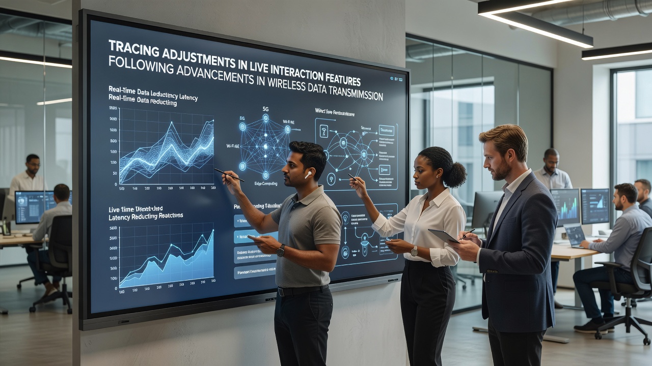 Live interaction adjustments in gaming sessions powered by wireless transmission progress